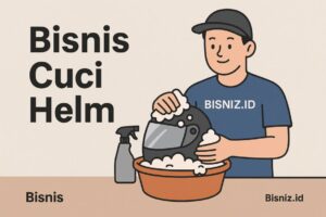Buka Bisnis Cucian Helm