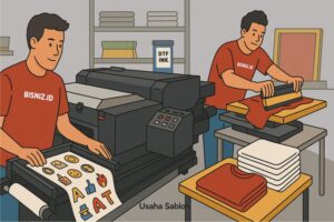 peluang usaha sablon manual dan digital dan cara memulainya